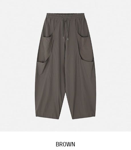 Pie Double Pocket Nylon Pants