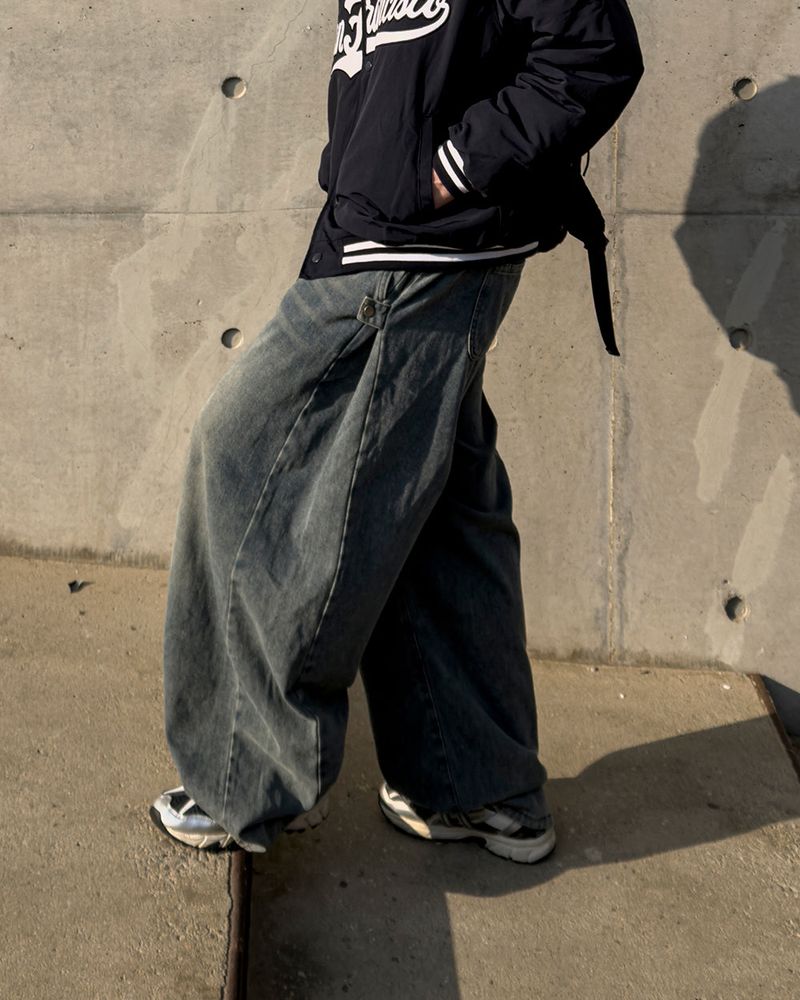 Avan Snap Balloon Fleece Denim