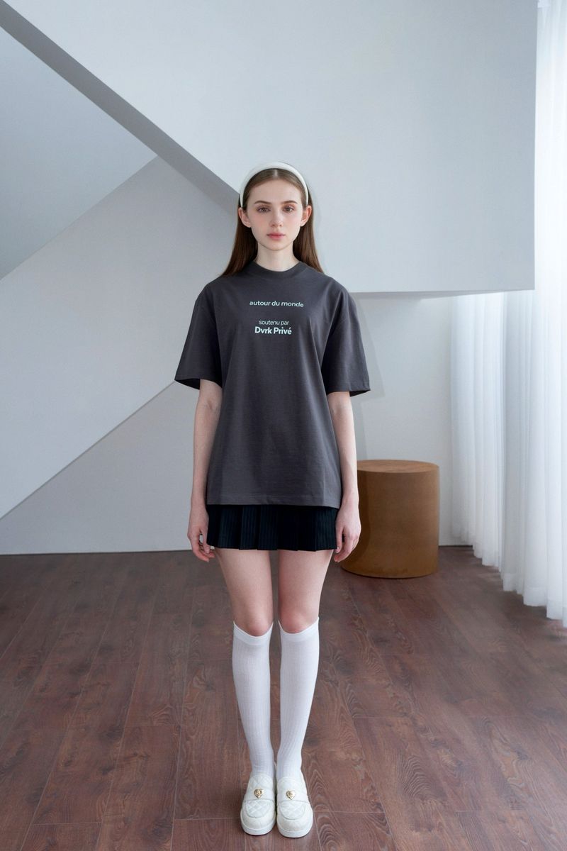 DVRK PRIVÉ WORLD TEE - GREY