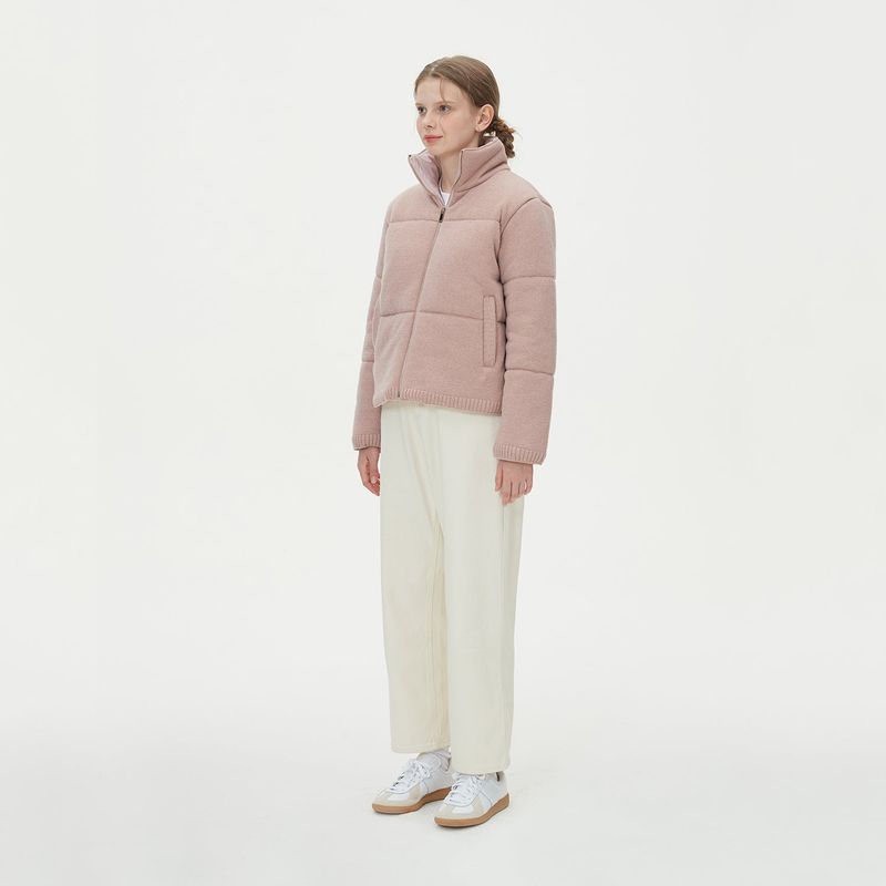 WARM PUFFER KNIT PADDING_PINK