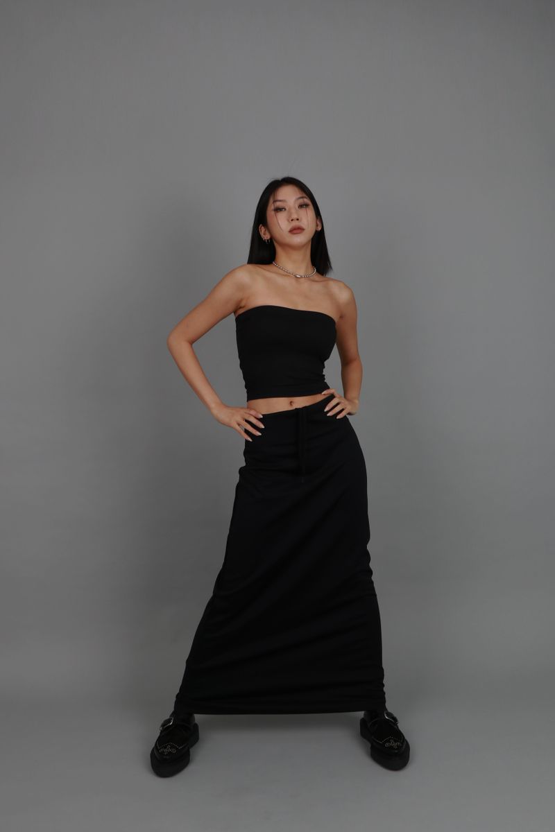 TOOSALTY(トゥーソルティー)の「JERSEY MAXY LONG SKIRTS(Skirts)」