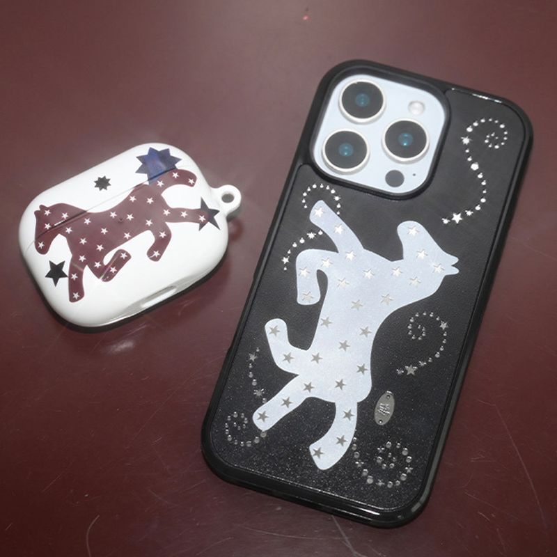 [MADE] starry pony case (black)