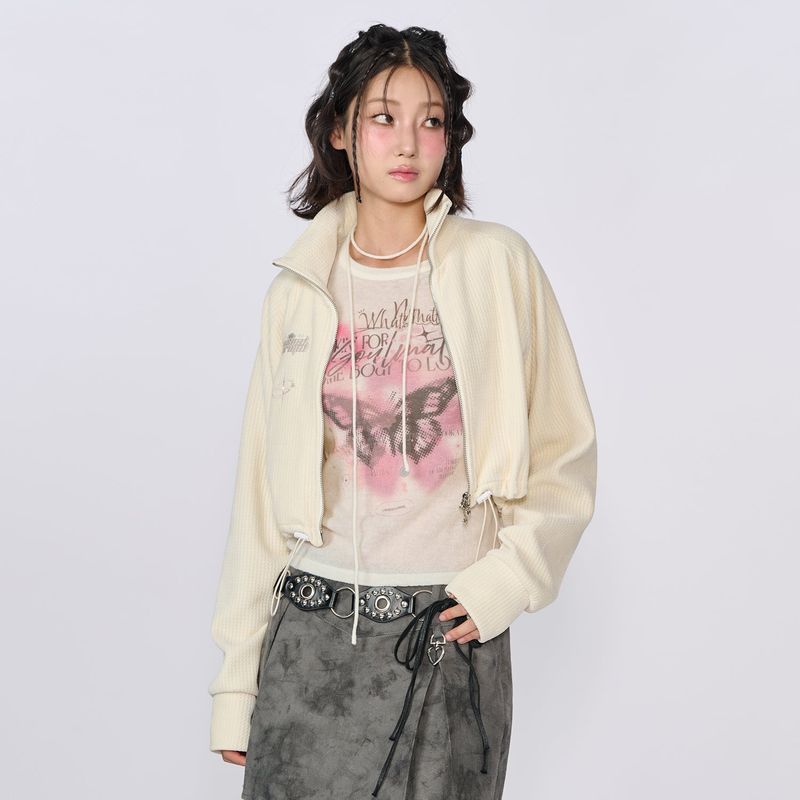 MARTIN VELVET WIDE JACKET_IVORY