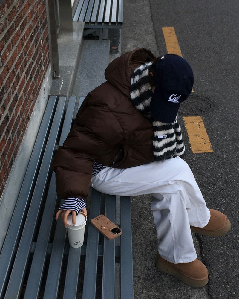 [BELLIDE MADE] HOODED STRING OVERFIT DOWN JACKET