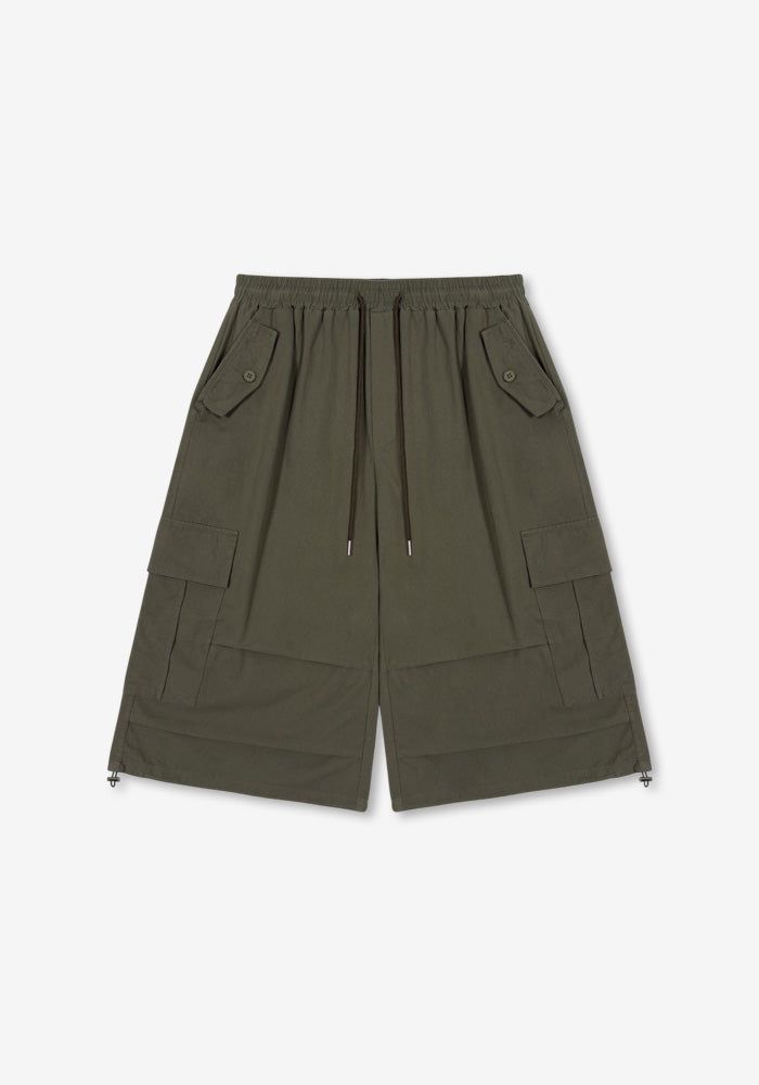 GM Button Cargo Bermuda Pants