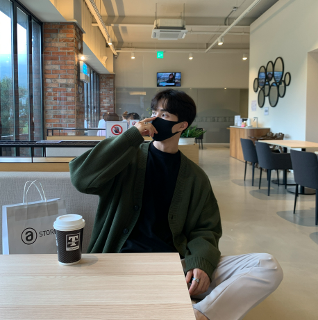 flander plain overfit cardigan