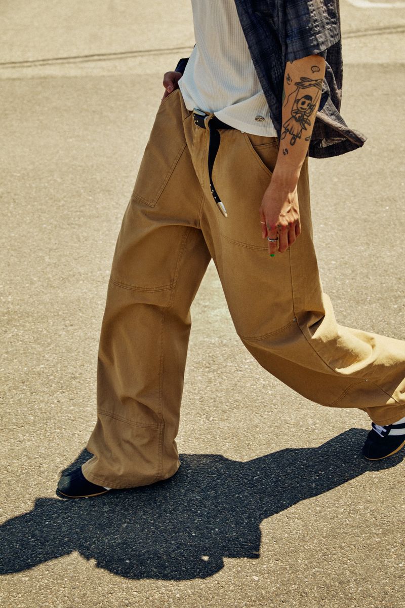 GUBIN（グビン）の「OXFORD DOUBLE KNEE CHINO PANTS（Pants）」