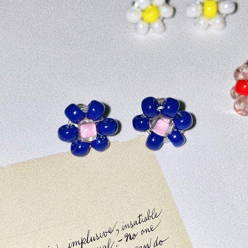Love or not（ラブオアノット）の「[MADE]Pink Blue Flower Beads Earing（Accessories）」
