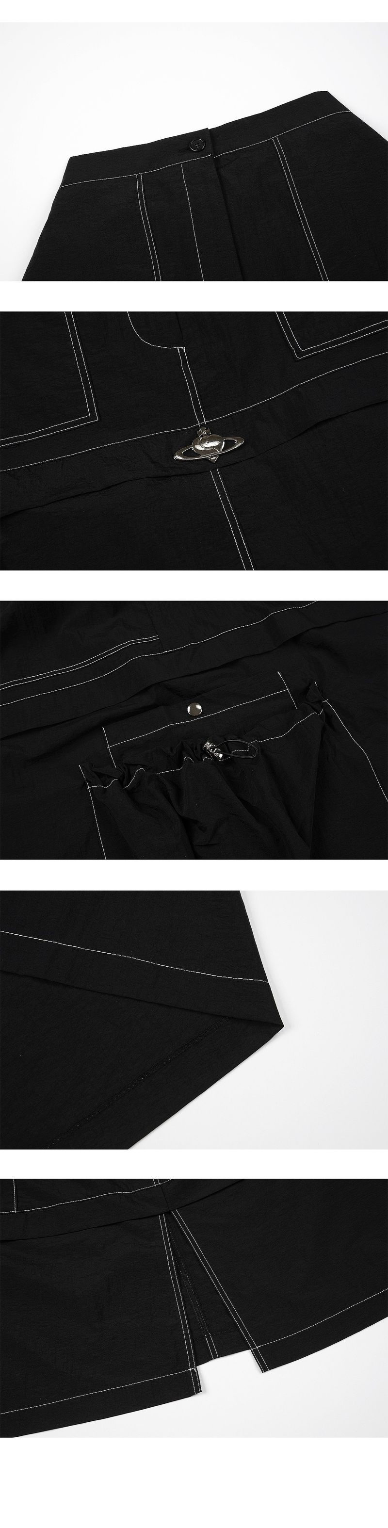 LAYER SKIRT IN BLACK