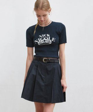 NICOLE BASIC LEATHER BELT_2COLORS