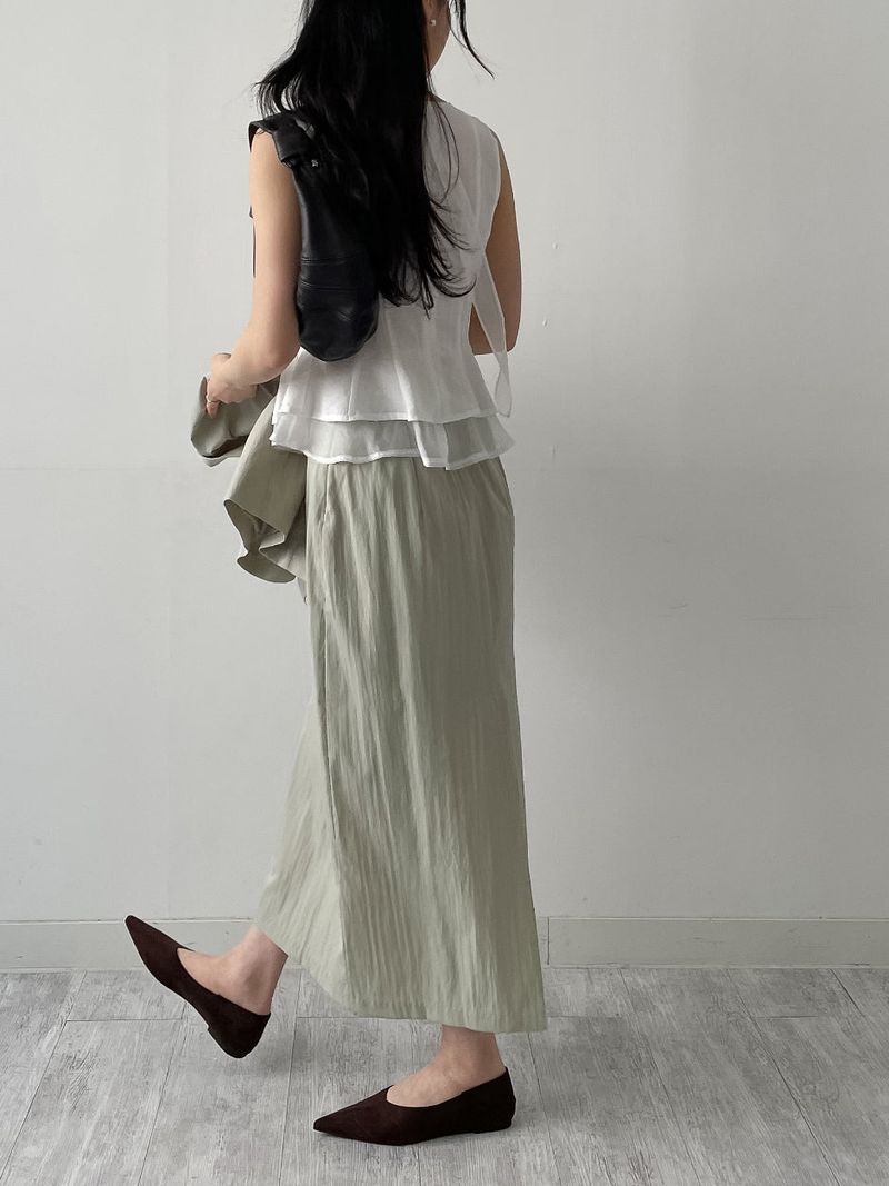 Elliott Nylon Long Skirt