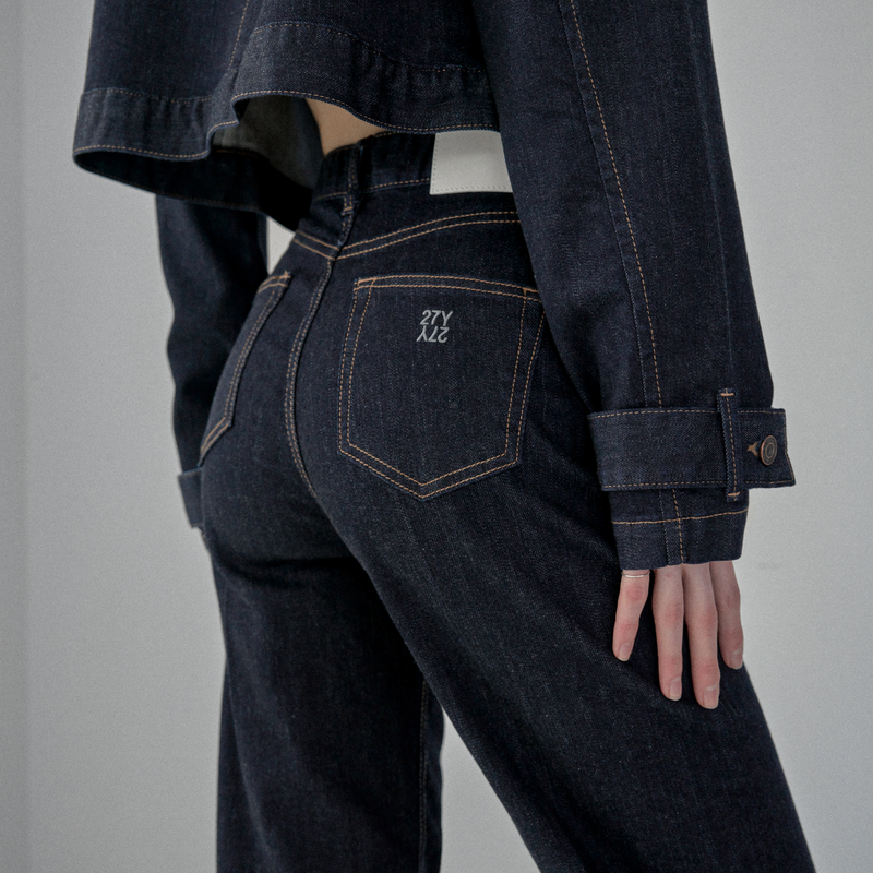 Classic Flare Denim Black Indigo - YF392