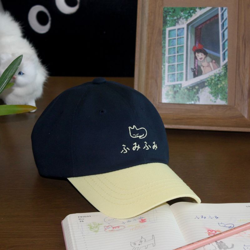 ふみふみTWO TONE BALL CAP(navy/yellow)