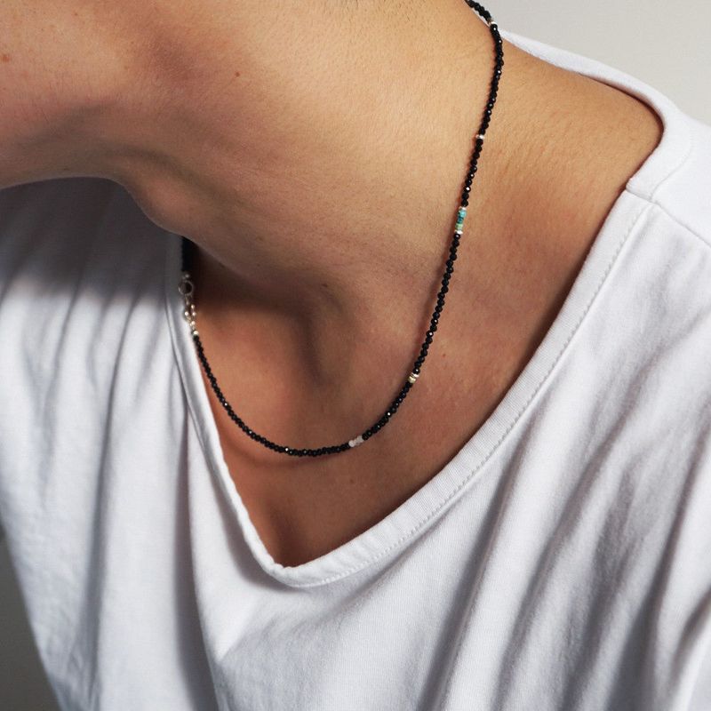 OURPIERRE（アワーピエール）の「グリッターネックレス BLACK (M)（アクセサリー）」