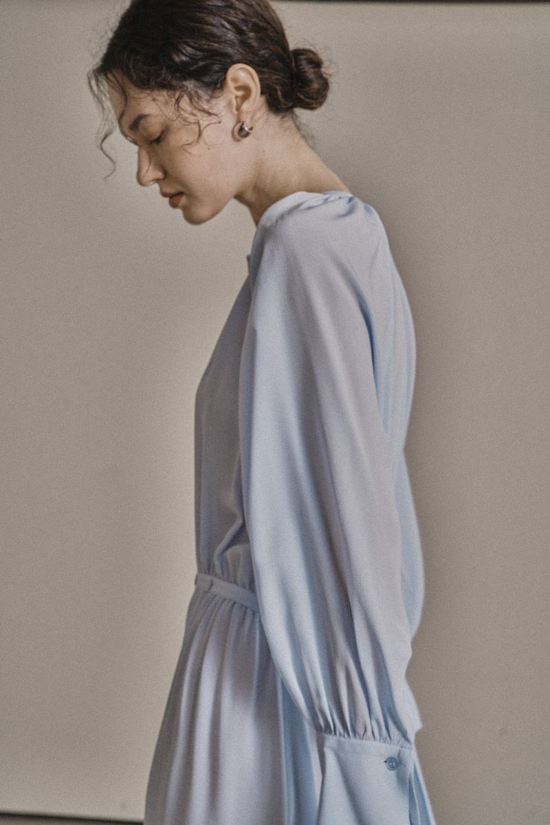 MYTHIC DRESS_BLUE GRAY