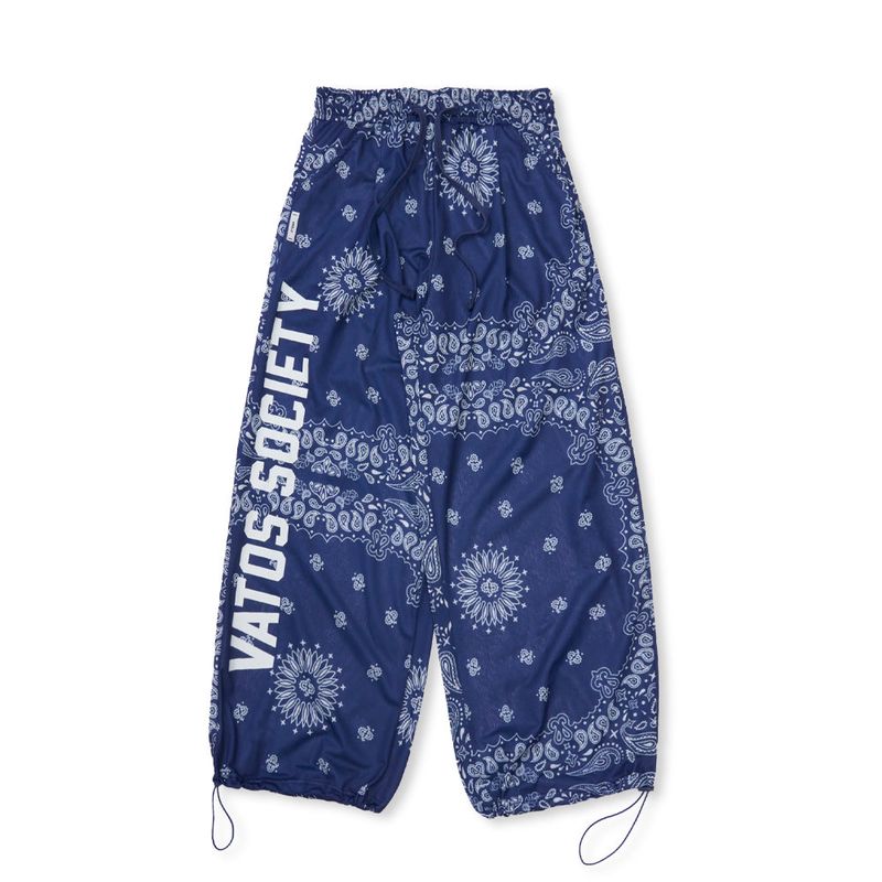 Mesh Wide Jogger Pants Paisley