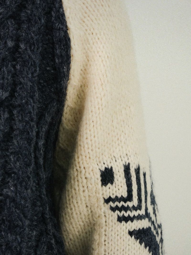 SH Winter Cowichan Nordic Zip-up Cardigan