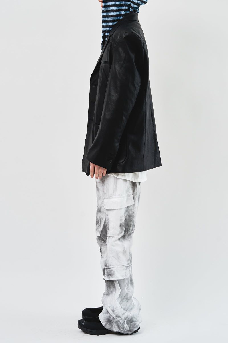 Over Single Leather Jacket (3color)