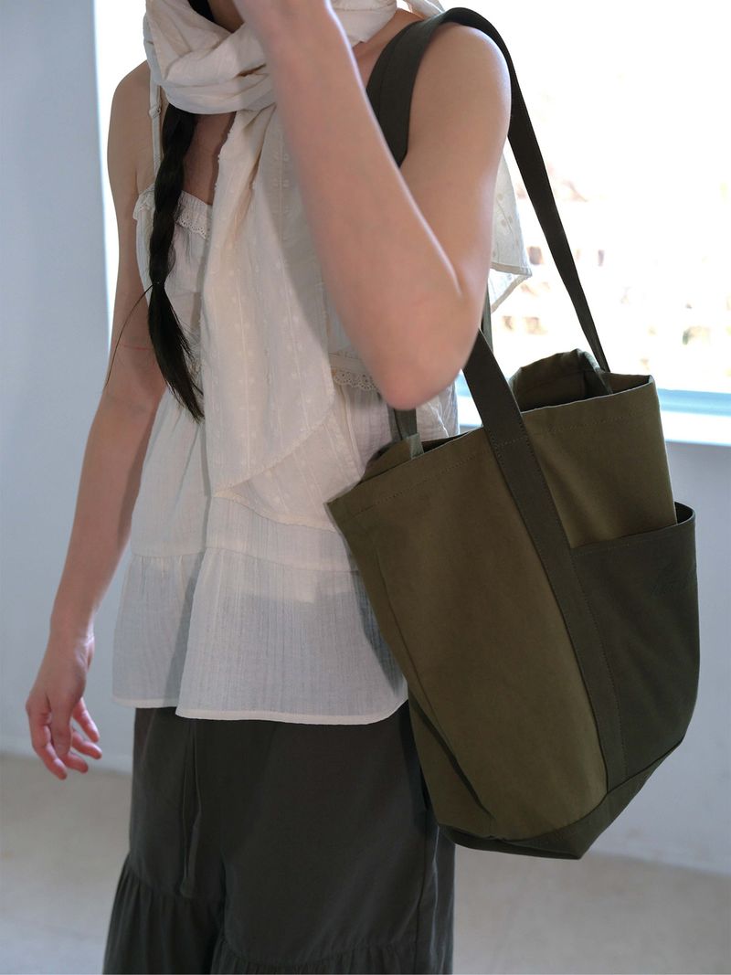 Vintage Work Tote Bag (Khaki)