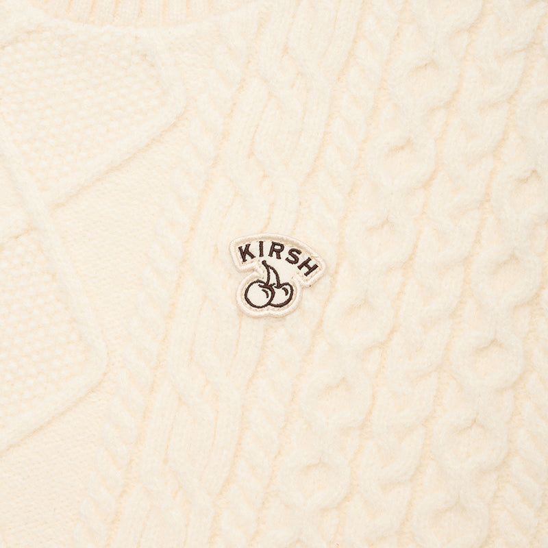 ARCH CHERRY CABLE KNIT [IVORY]
