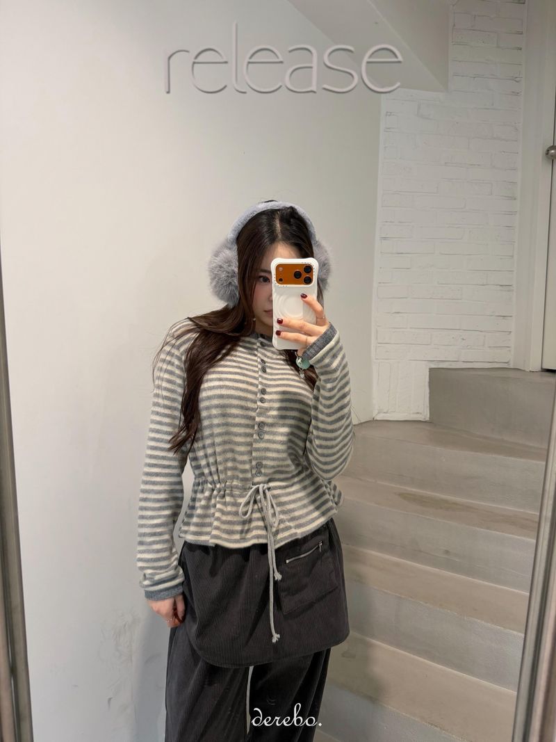 Corduroy Banded Layered Pants