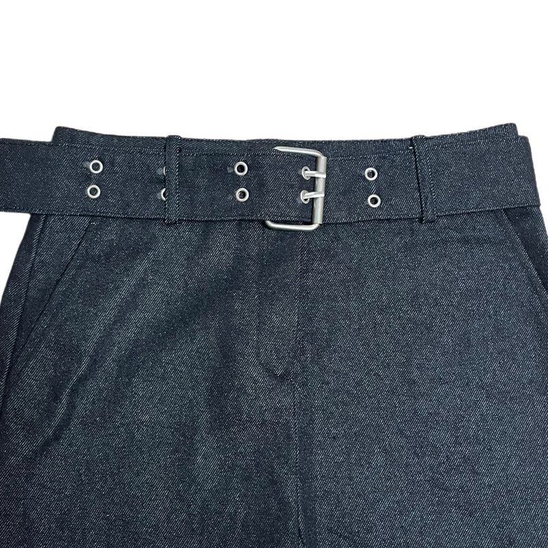 Claude Belt Denim Mini  Skirt