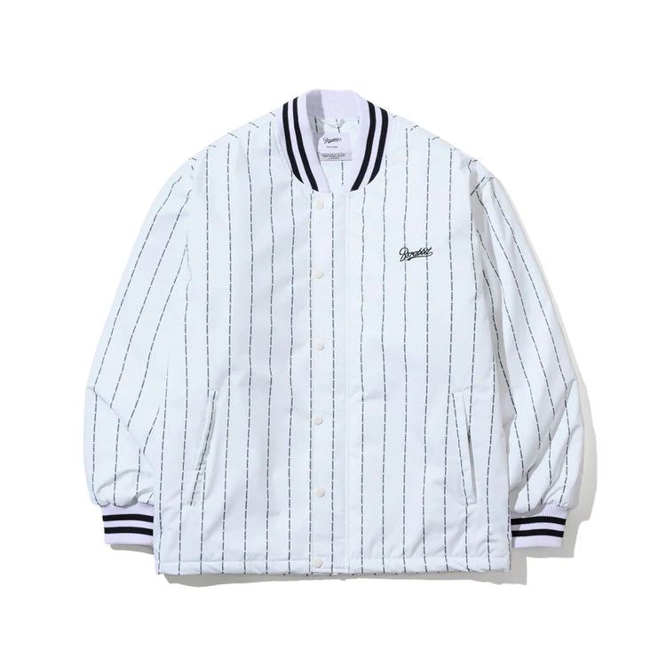 LOGO STRIPE VARSITY JACKET