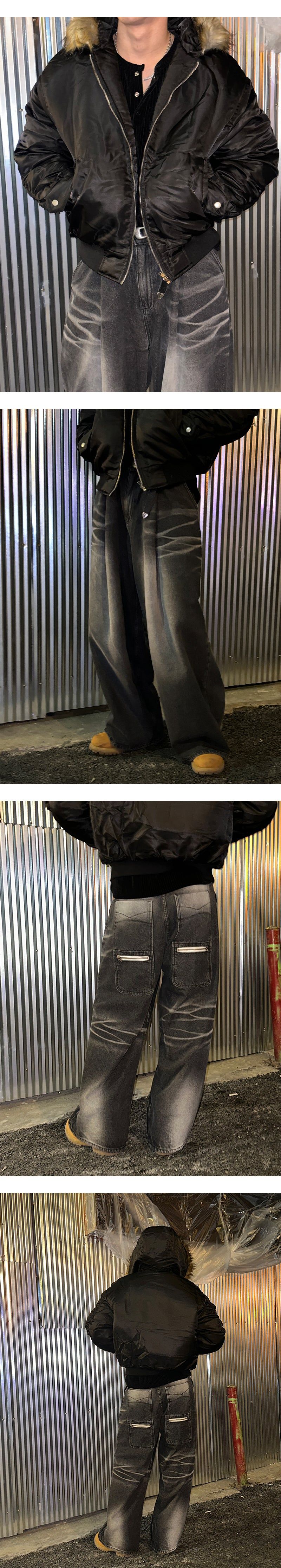 [F/W] Real fur ma-1padding jumper(3color)