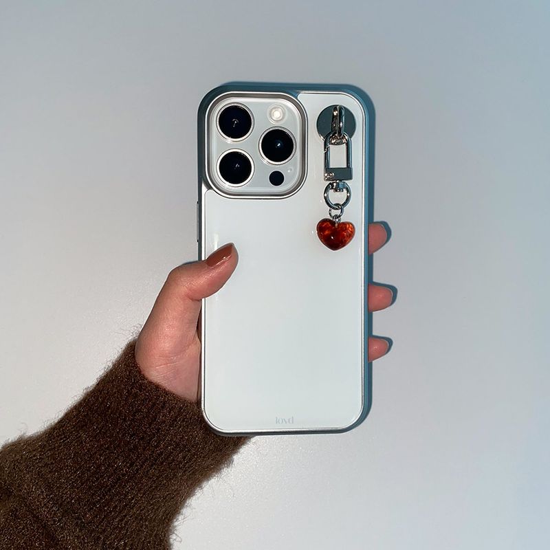 [MADE] VANILA PHONE CASE (magsafe epoxy silver bumper)