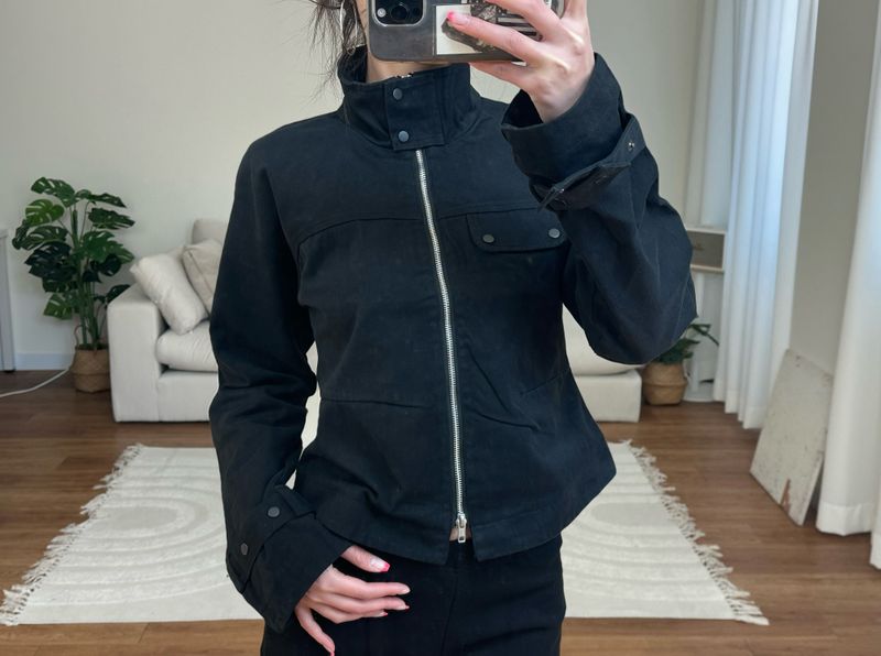 utility strap cotton jacket