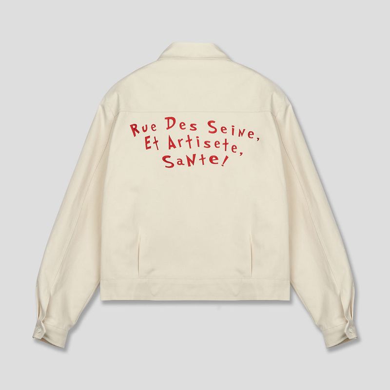 ASCLO Back Embroidery Truecker Jacket (2color)