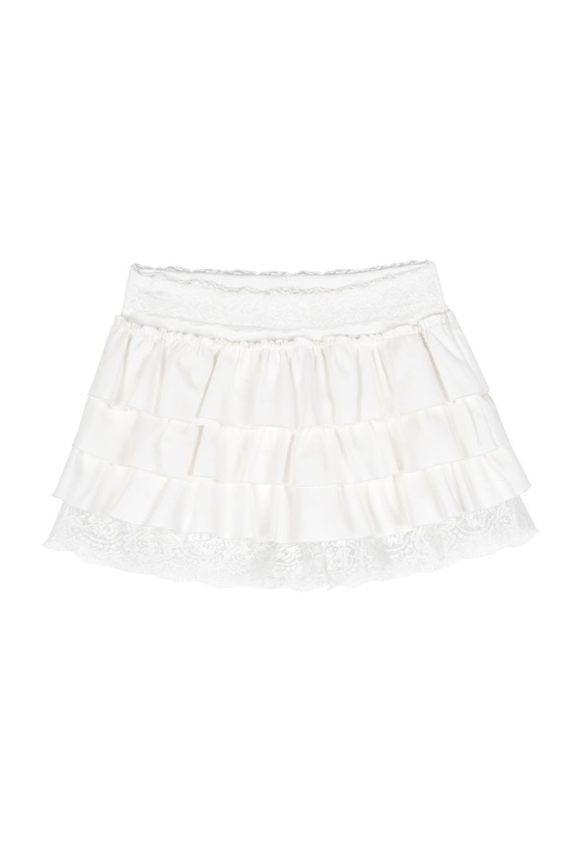 Tutu Ballet Lace Skort, White