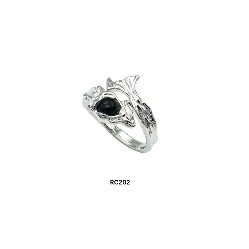 Black odd Ring (4ver.)