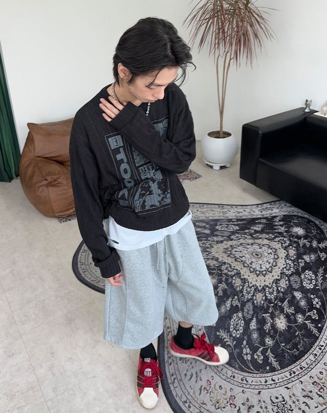 Reton graphic knit long sleeve