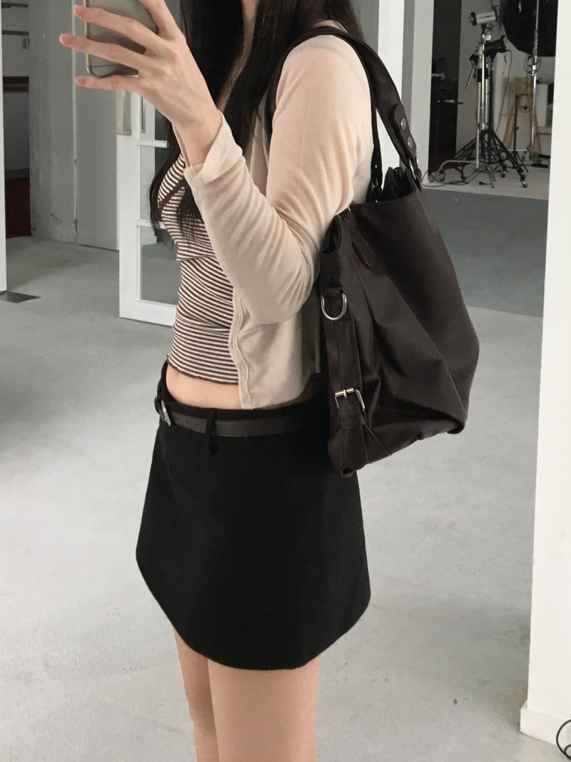 Cust Leather Shoulder Bag (3 colors)