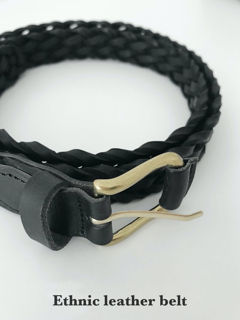 Ethnic leather belt