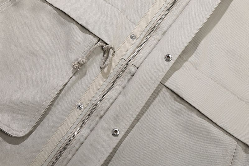 SQUARE POCKET FIELD JACKET_GREY