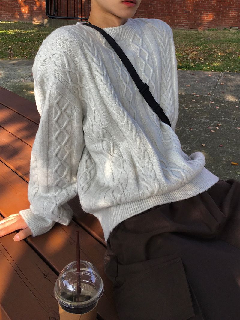 Leeum Fisherman Wool Knit 4C