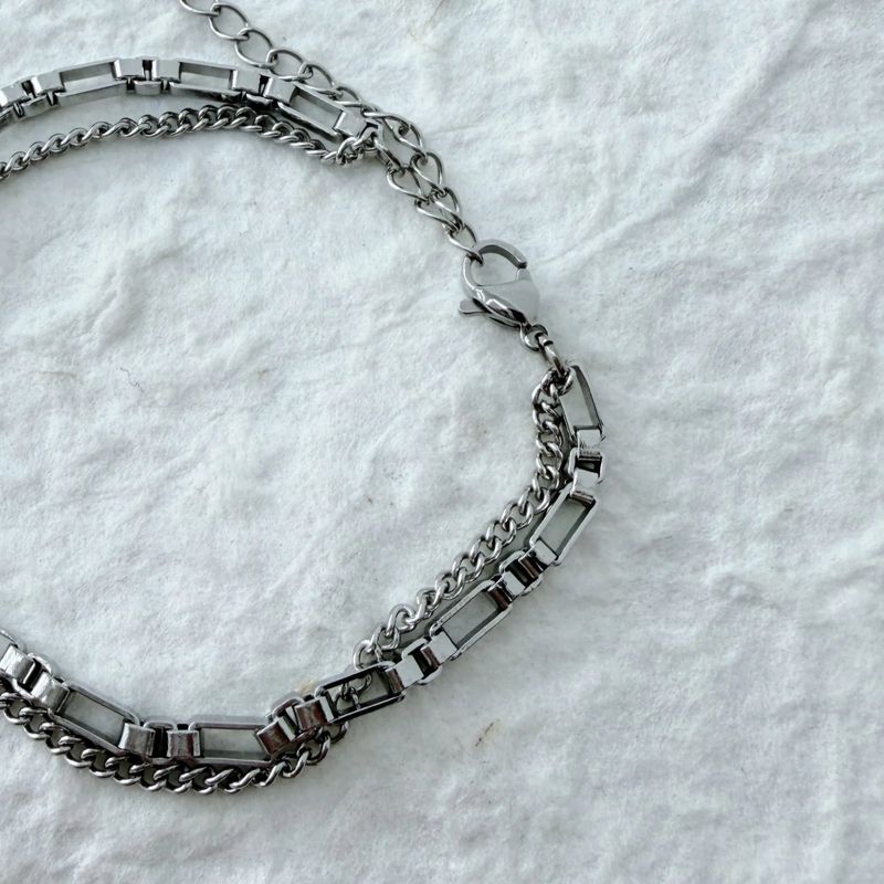 Double Layer Link Bracelet