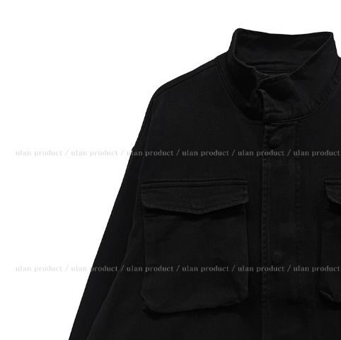 ダーク ポケット ウォッシュド フィールド ジャケット