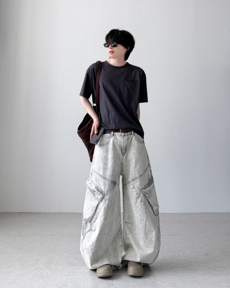 Ditto Gray Balloon Denim