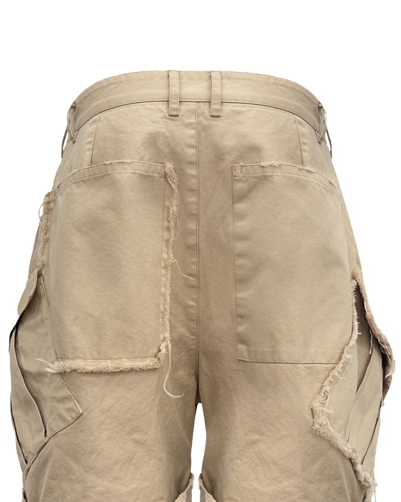 VTG BACK BOOTS CARGO SHORTS_BEIGE