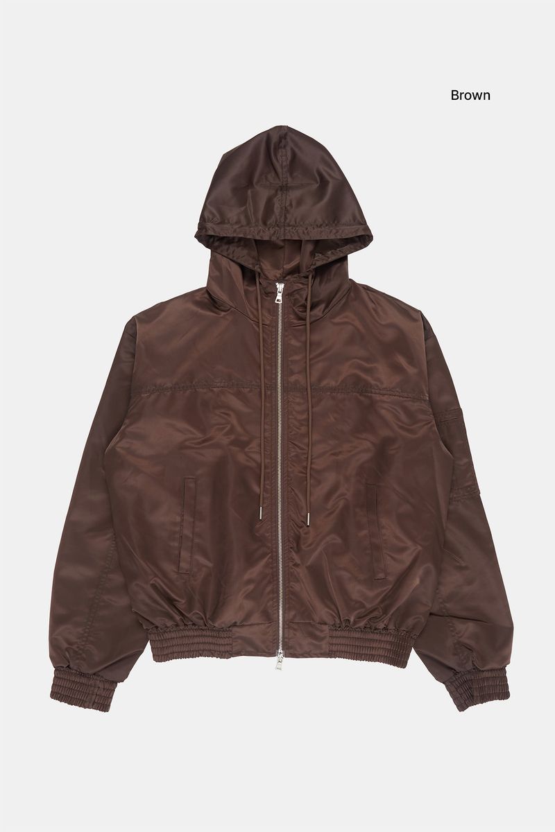 Bruno glossy hooded MA-1 jumper