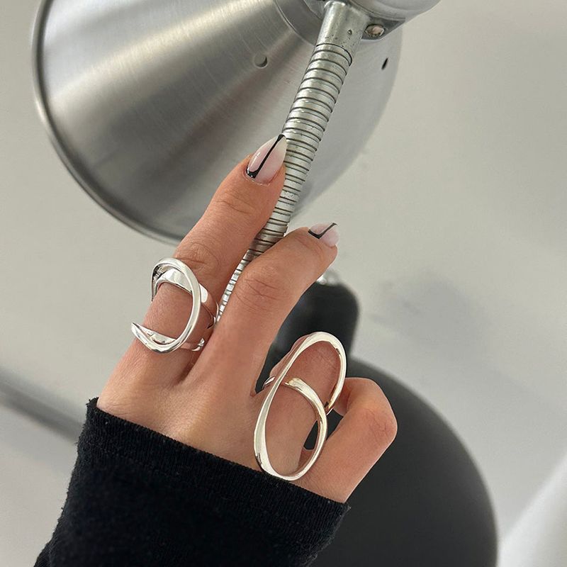 [925silver] Line art ring