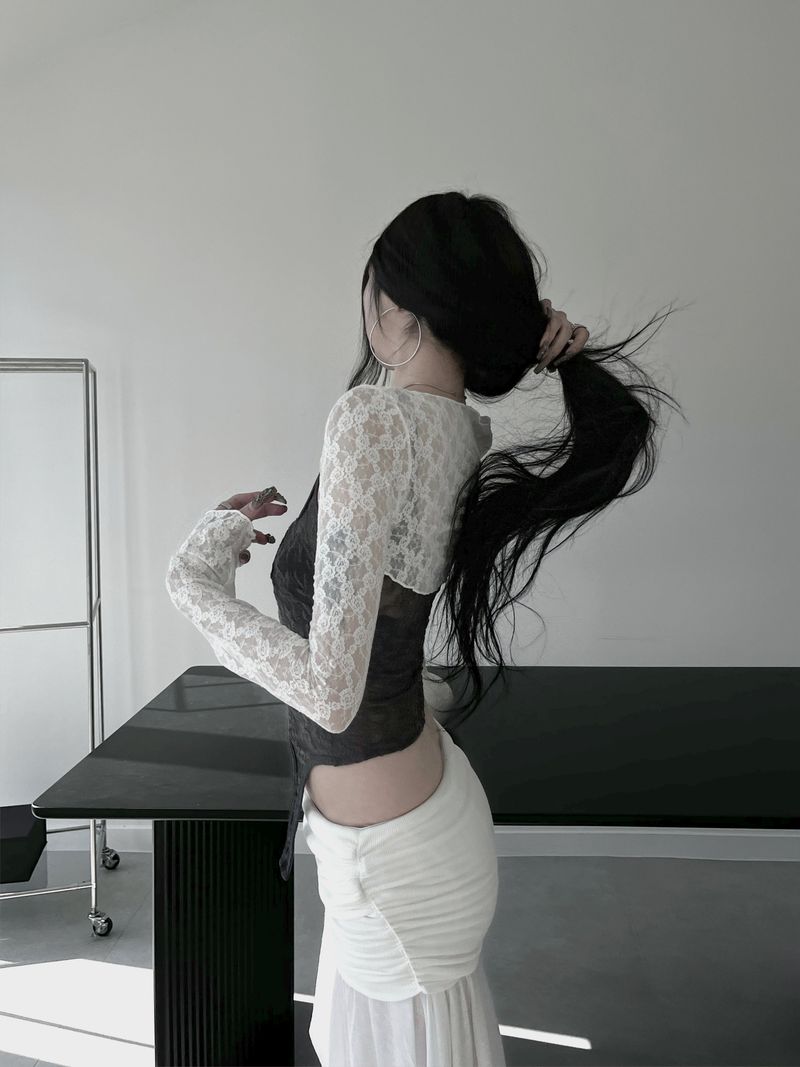 rose bolero cardigan (3color)