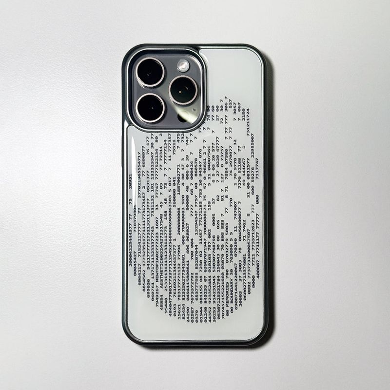 MEMORIESBOUNDARY（メモリーズバウンダリー）の「NTA Spiral Shellis_ASCII CORE_005 Phone Case (SV_White)（Smartphone Accessories）」