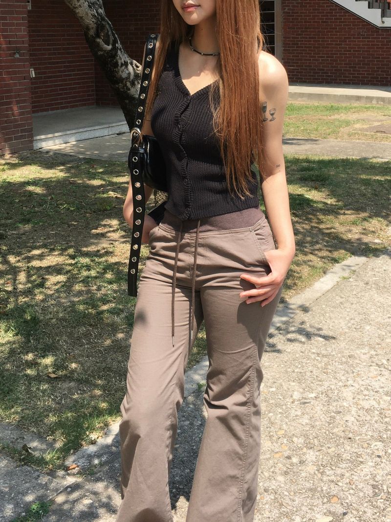 Maxi-Mix Bootcut string Elastic-Waist Pants (3c)