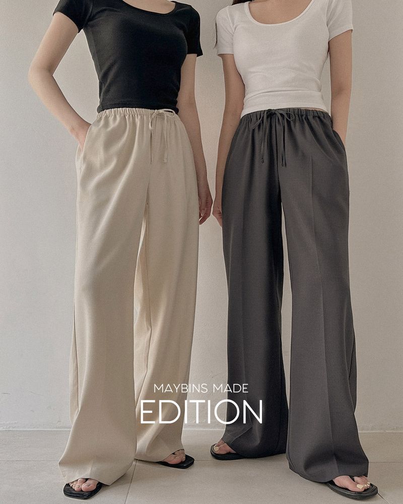 [MADE] Bell linen wide pants