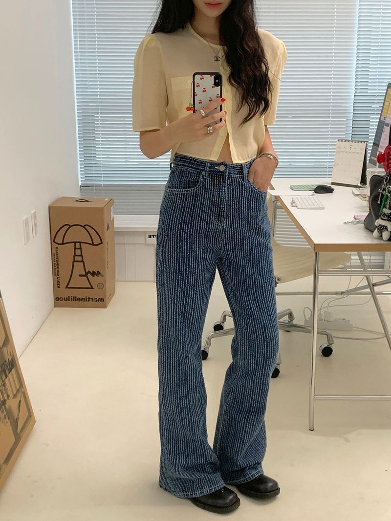 [MADE] ERT SEE-THROUGH PUFF BLOUSE