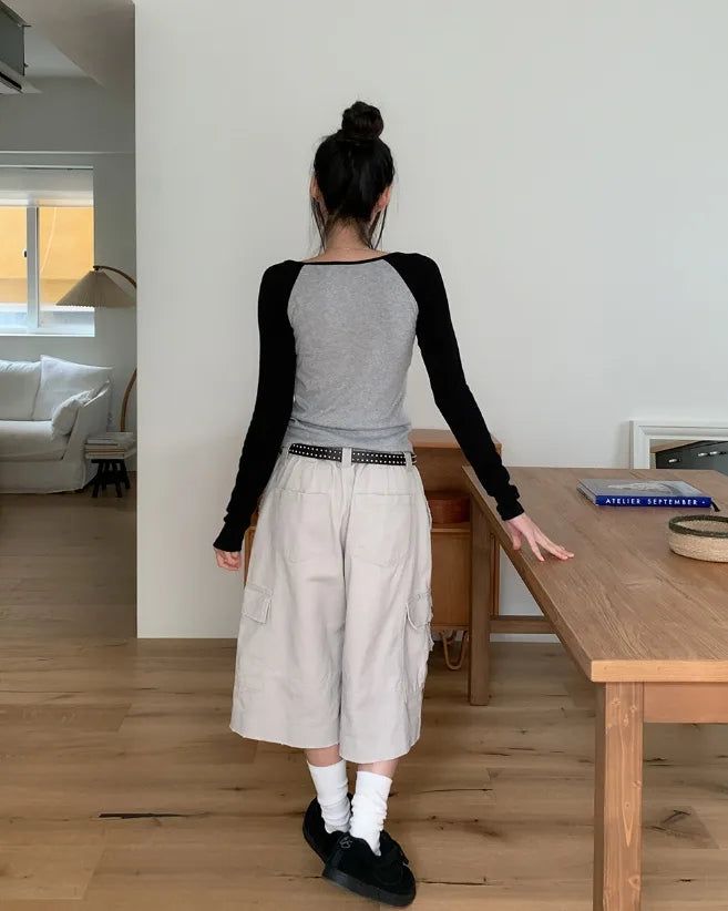 Mont Damaged Multi-Pocket Bermuda Pants